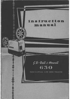 Bell and Howell 630 manual. Camera Instructions.